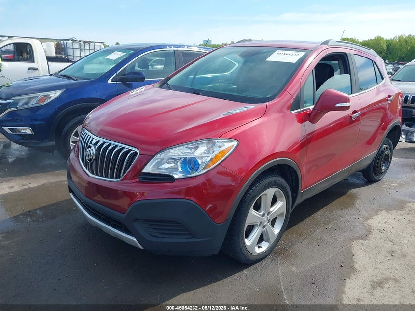 Vin: kl4cjesb8gb718829, lot: 45561777, buick encore 20162