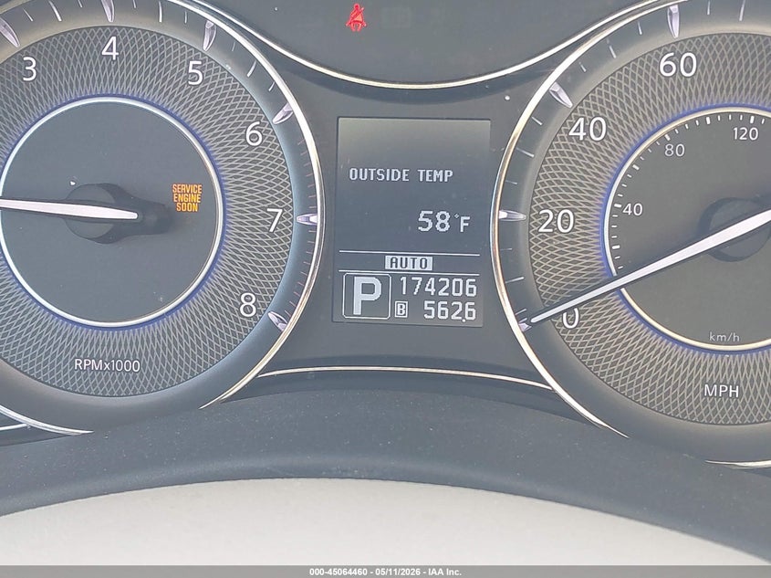 2012 Infiniti Qx56 VIN: JN8AZ2NC0C9316964 Lot: 45064460