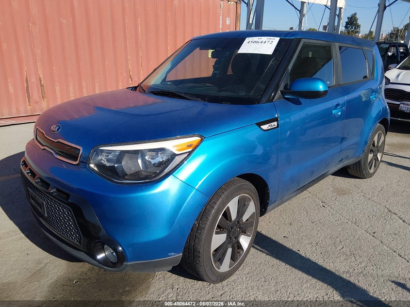 Vin: kndjp3a52g7374459, lot: 45562017, kia soul + 20162
