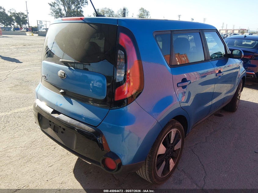 Vin: kndjp3a52g7374459, lot: 45562017, kia soul + 20164