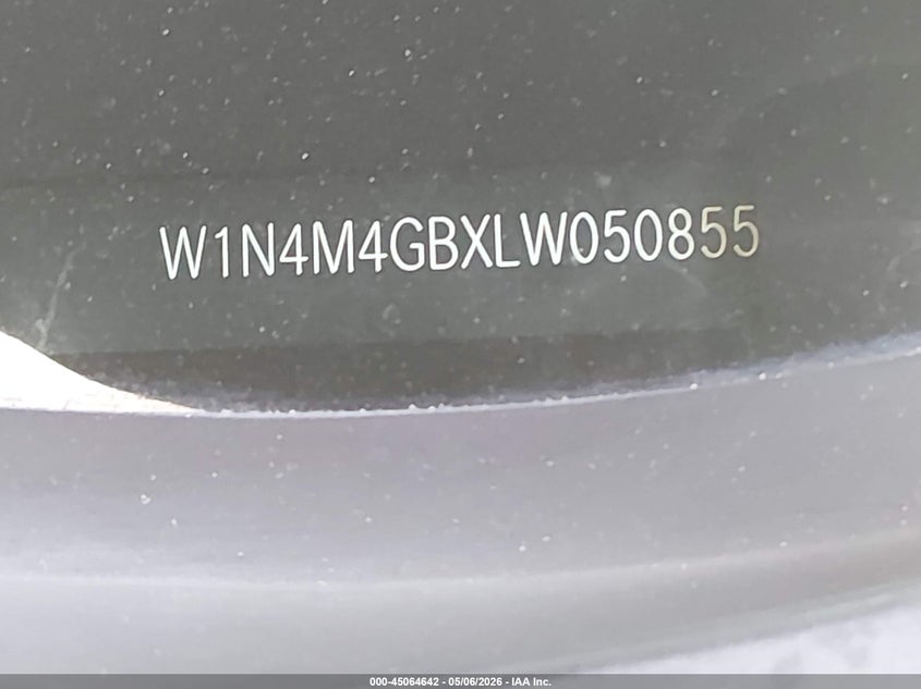 2020 Mercedes-Benz Glb 250 VIN: W1N4M4GBXLW050855 Lot: 45064642
