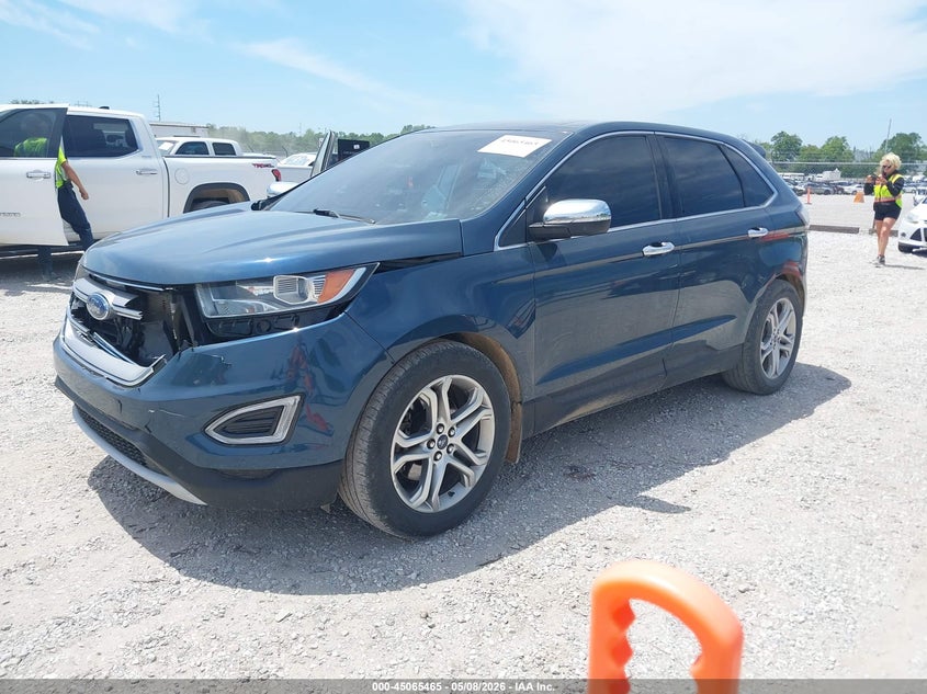 Vin: 2fmpk4k93gbb83409, lot: 45563010, ford edge titanium 20162