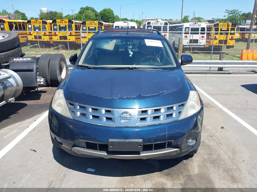 2005 Nissan Murano Sl VIN: JN8AZ08W95W441136 Lot: 45065515