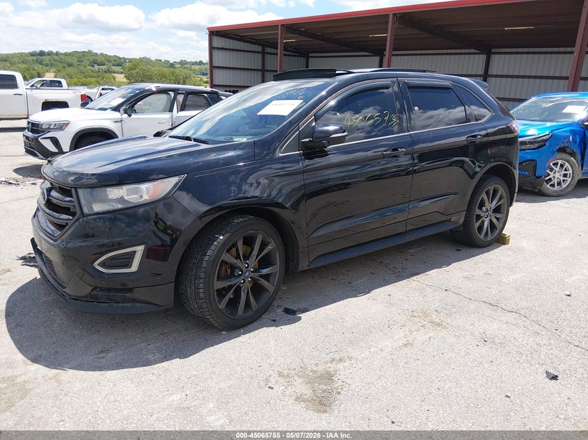Vin: 2fmpk4ap1gbb18199, lot: 45563300, ford edge sport 20162