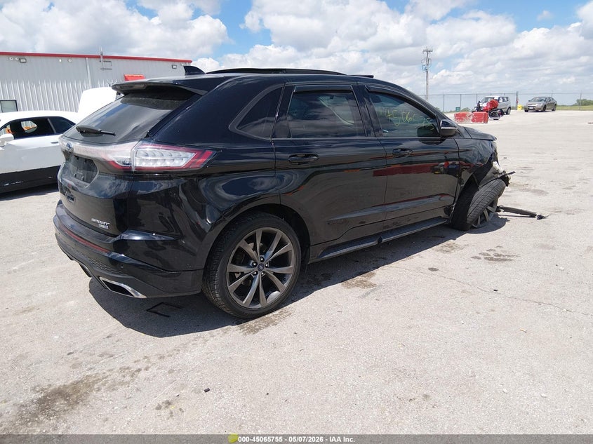 Vin: 2fmpk4ap1gbb18199, lot: 45563300, ford edge sport 20164