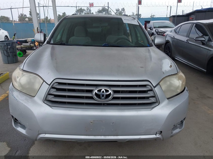 2008 TOYOTA HIGHLANDER SPORT UTILITY VEHICLE 3.5L V-6 DOHC, VVT, 270HP