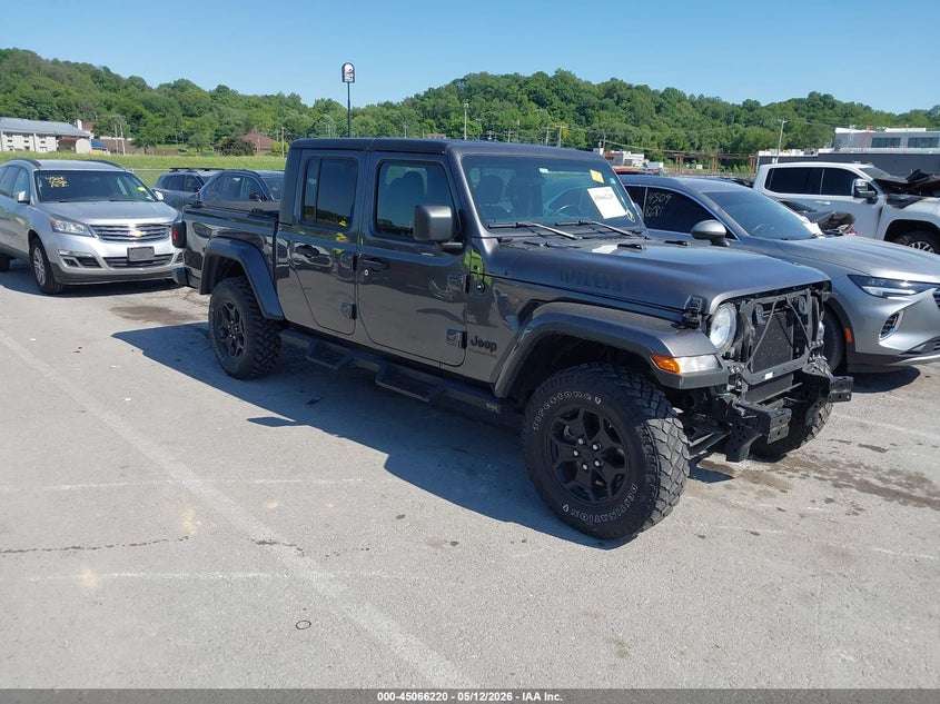 Vin: 1c6hjtag6ml592304, lot: 45563765, jeep gladiator willys 4x4 2021 img_1