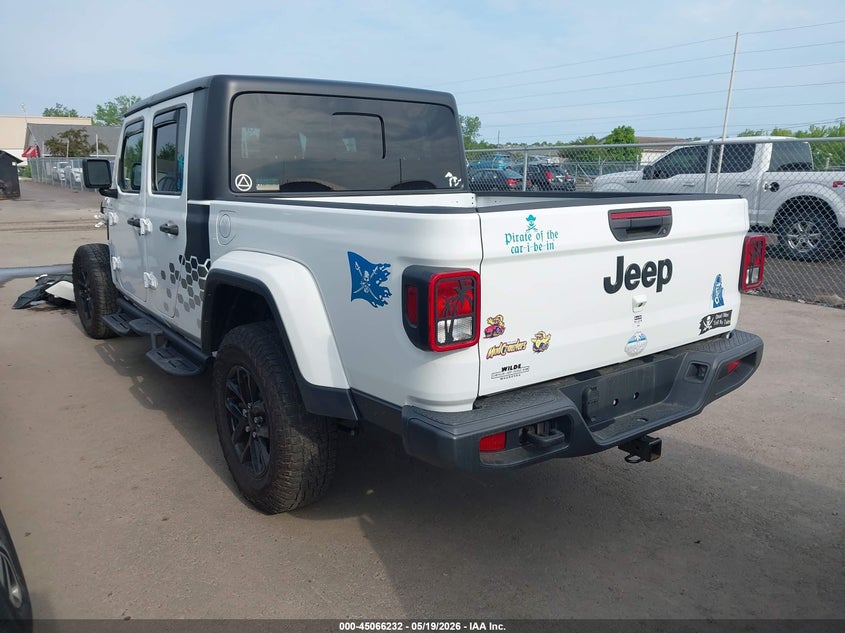 Vin: 1c6hjtag3pl556767, lot: 45563777, jeep gladiator sport s 4x4 20233