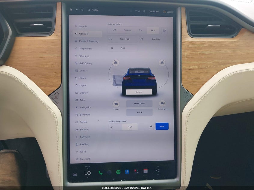 2021 Tesla Model X Long Range Dual Motor All-Wheel Drive/Long Range Plus Dual Motor All-Wheel Drive VIN: 5YJXCBE20MF323340 Lot: 45066276