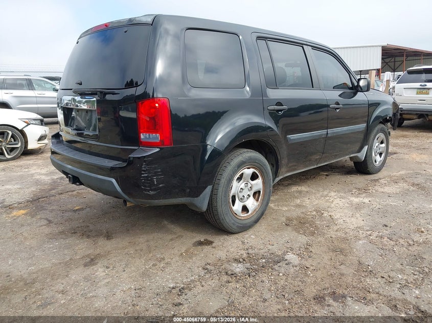 2010 Honda Pilot 3.5 Lx black Lot 111045066759 Vin 5FNYF3H23AB010727