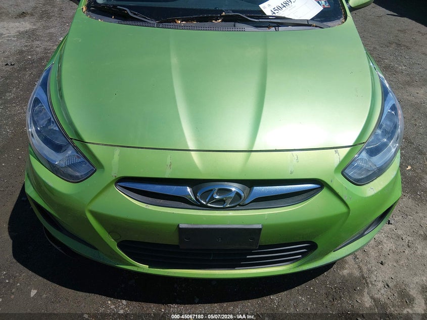 2012 Hyundai Accent 1.6 Gs Green Lot 111045067180 Vin KMHCT5AE3CU002653