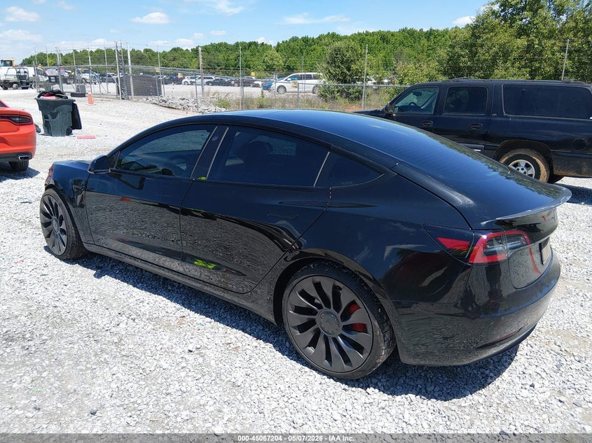 Vin: 5yj3e1ec9mf073981, lot: 45564749, tesla model 3 performance dual motor all-wheel drive 20213