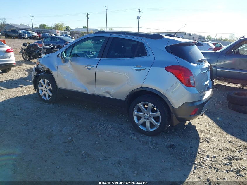 Vin: kl4cjgsb7fb266253, lot: 45564764, buick encore leather 20153