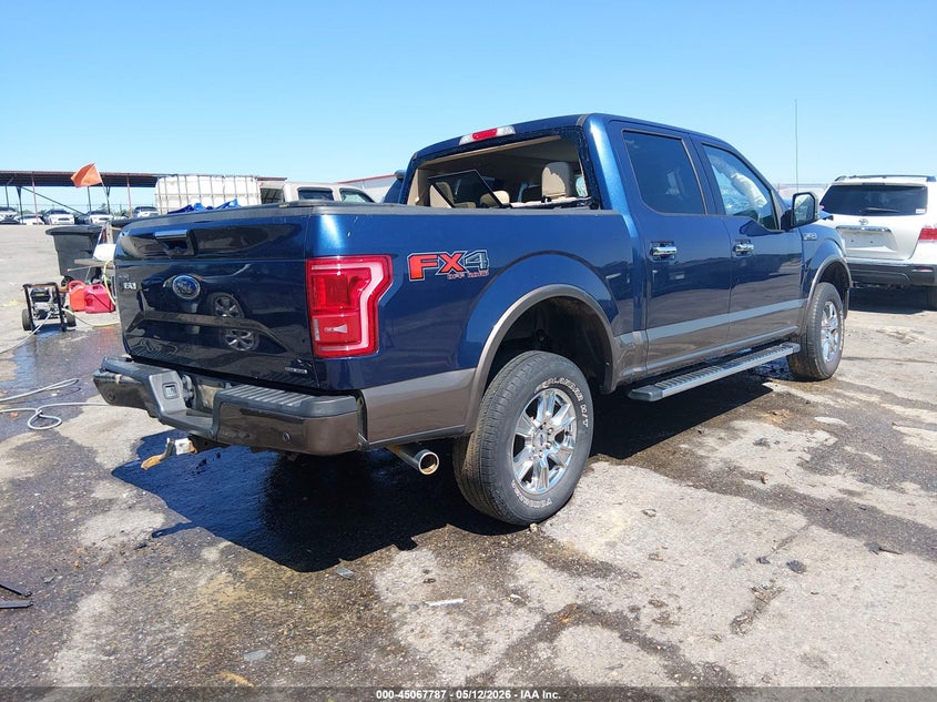 Vin: 1ftew1ef6gkd08005, lot: 45565332, ford f-150 lariat 20164
