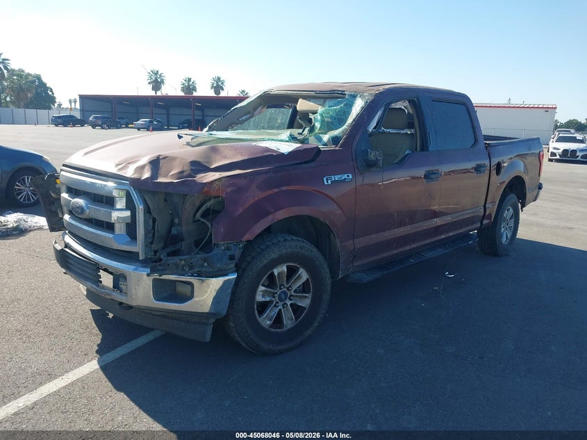 Vin: 1ftew1e82hke25681, lot: 45565591, ford f-150 xlt 20172