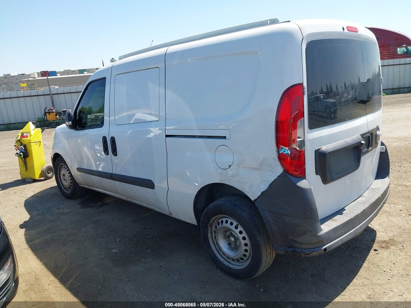 Vin: zfberfab8h6h16898, lot: 45565610, ram promaster city tradesman 20173