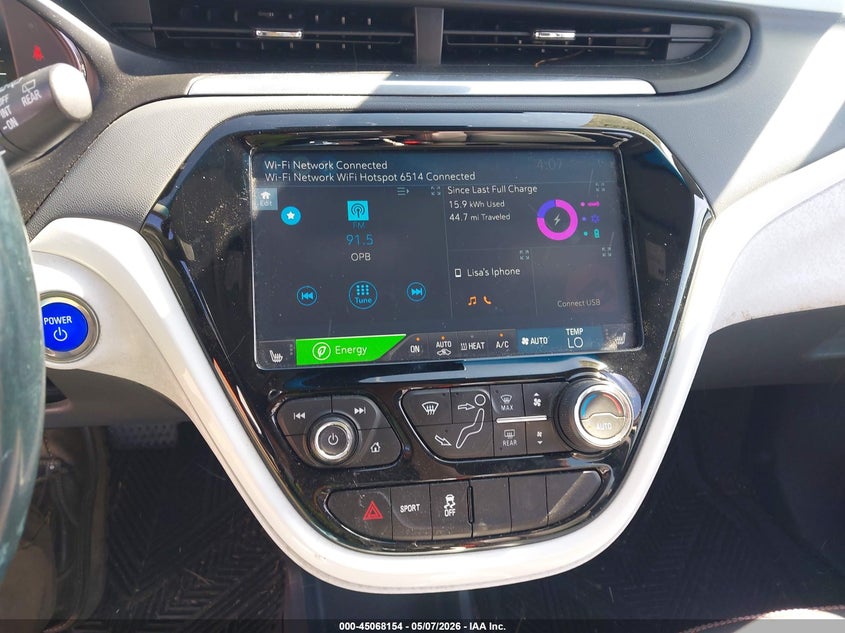2019 Chevrolet Bolt Ev Premier VIN: 1G1FZ6S07K4108233 Lot: 45068154
