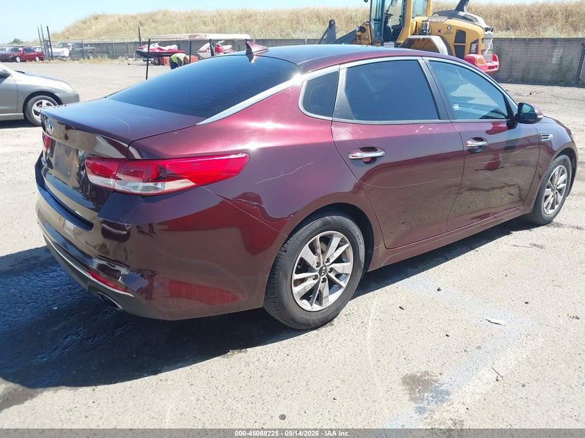 Vin: 5xxgt4l34jg239585, lot: 45565770, kia optima lx 20184