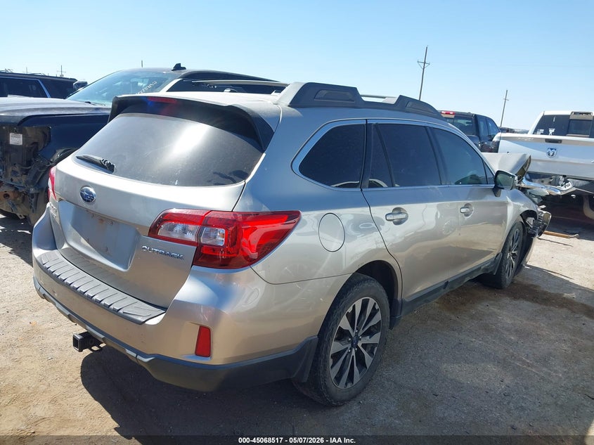Vin: 4s4bsbnc5f3295620, lot: 45566062, subaru outback 2.5i limited 20154