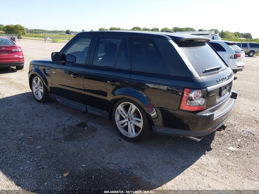 2012 Land rover Range rover sport 5.0 Supercharged black Lot 111045068725 Vin SALSH2E40CA730457