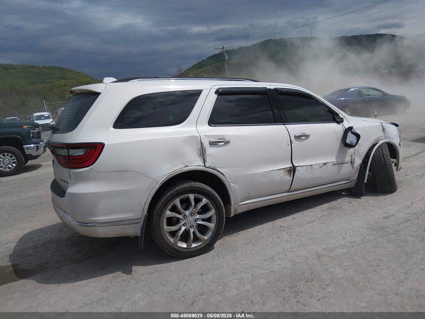 Vin: 1c4sdjetxjc101309, lot: 45566583, dodge durango citadel awd 20184