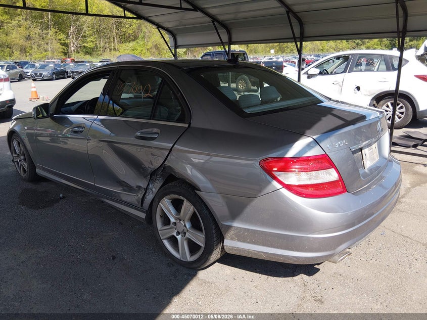 2011 Mercedes-benz C class 3.0 C 300 Luxury 4Matic/Sport 4Matic grey Lot 111045070012 Vin WDDGF8BB1BR149371