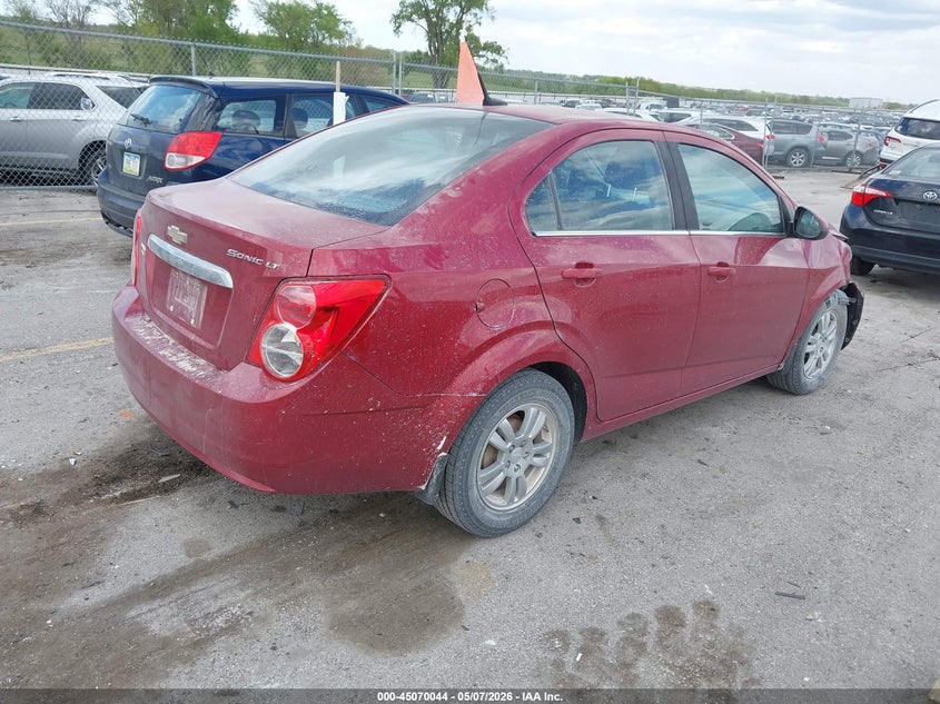 Vin: 1g1jc5sh6d4149631, lot: 45567598, chevrolet sonic lt auto 20134