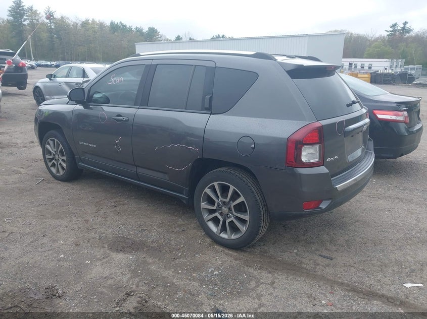 Vin: 1c4njdcb9fd202263, lot: 45567638, jeep compass limited 20153