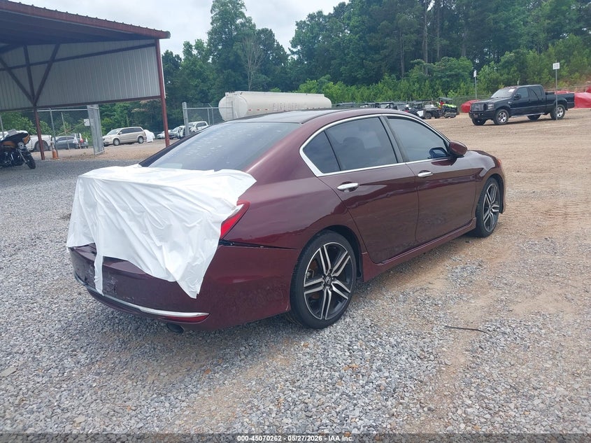 Vin: 1hgcr2f53ha300480, lot: 45567816, honda accord sport 20174