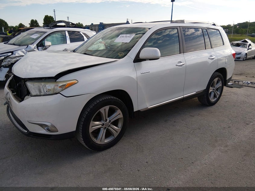 Vin: 5tddk3eh4bs075442, lot: 45567895, toyota highlander limited v6 20112