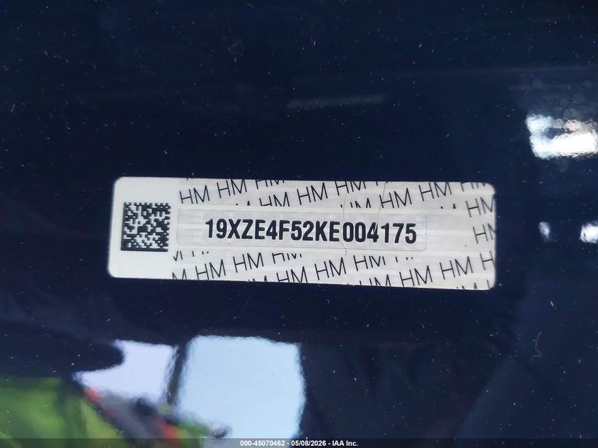 2019 Honda Insight Ex VIN: 19XZE4F52KE004175 Lot: 45070462