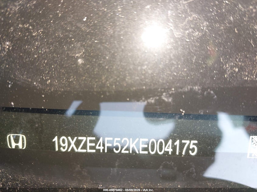 2019 Honda Insight Ex VIN: 19XZE4F52KE004175 Lot: 45070462
