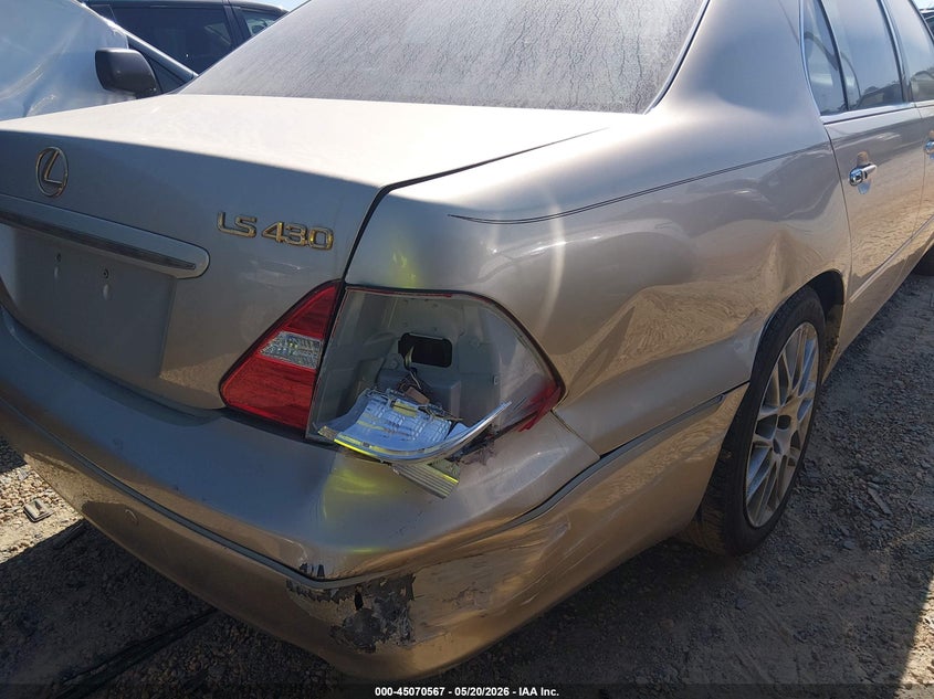 2006 Lexus Ls 430 VIN: JTHBN36F965036349 Lot: 45070567