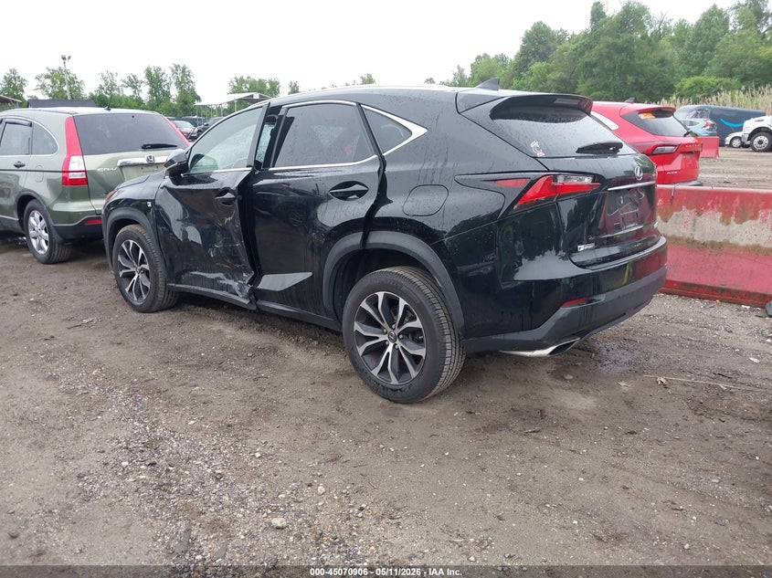 Vin: jtjbarbz3h2112052, lot: 45568460, lexus nx 200t f sport 20173