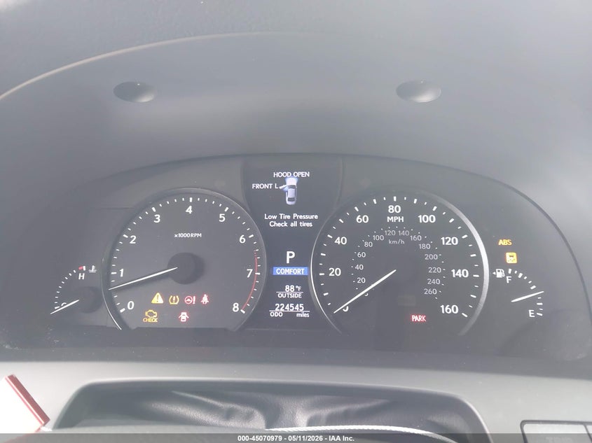 2014 Lexus Ls 460 VIN: JTHBL5EF0E5130539 Lot: 45070979