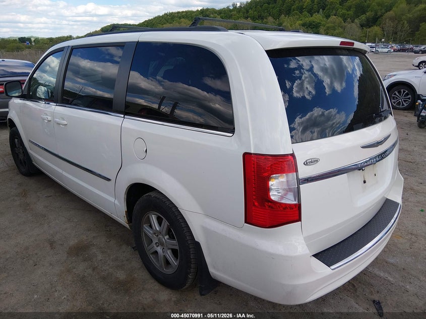 Vin: 2a4rr5dgxbr771246, lot: 45568545, chrysler town & country touring 20113