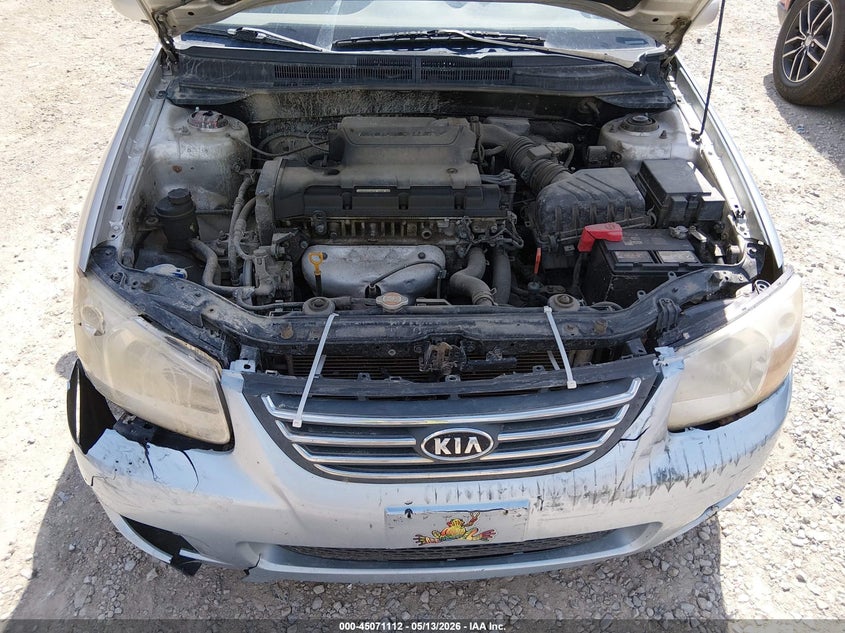 2008 Kia Spectra Lx VIN: KNAFE122785577068 Lot: 45071112