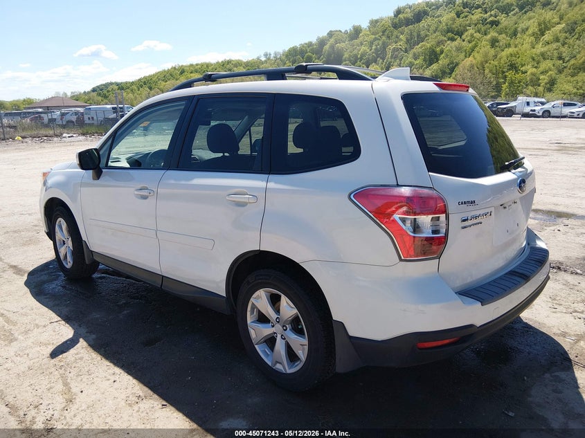 Vin: jf2sjadc1gh417320, lot: 45568796, subaru forester 2.5i premium 20163