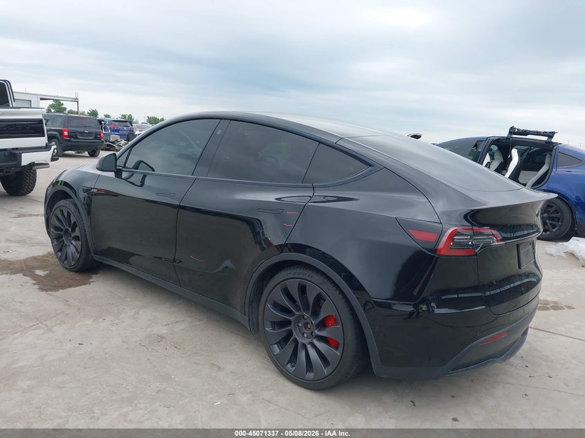Vin: 5yjygdefxmf258312, lot: 45568891, tesla model y performance dual motor all-wheel drive 20213
