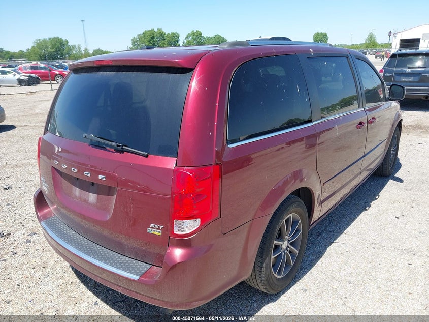 Vin: 2c4rdgcg2hr773342, lot: 45569118, dodge grand caravan sxt 20174