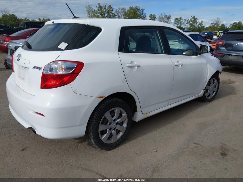 Vin: 2t1ke4ee7cc048899, lot: 45569166, toyota matrix s 20124