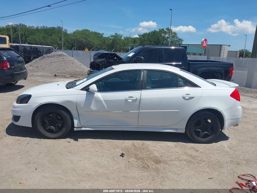 2010 PONTIAC G6 SEDAN 3.5L V-6 VVT, 221HP