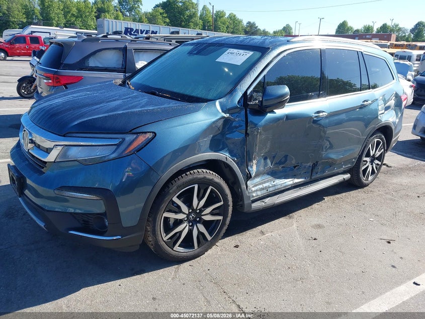 2021 Honda Pilot 2wd Touring 8 Passenger 5FNYF5H97MB030010 photo 1