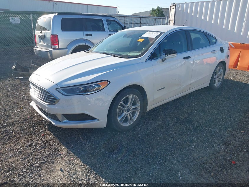 Vin: 3fa6p0lu6jr171931, lot: 45569779, ford fusion hybrid se 20182