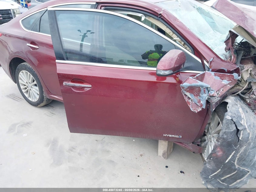 2014 TOYOTA AVALON SEDAN 2.5L I-4 DOHC, VVT, 156HP