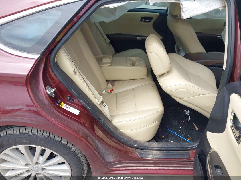2014 TOYOTA AVALON SEDAN 2.5L I-4 DOHC, VVT, 156HP