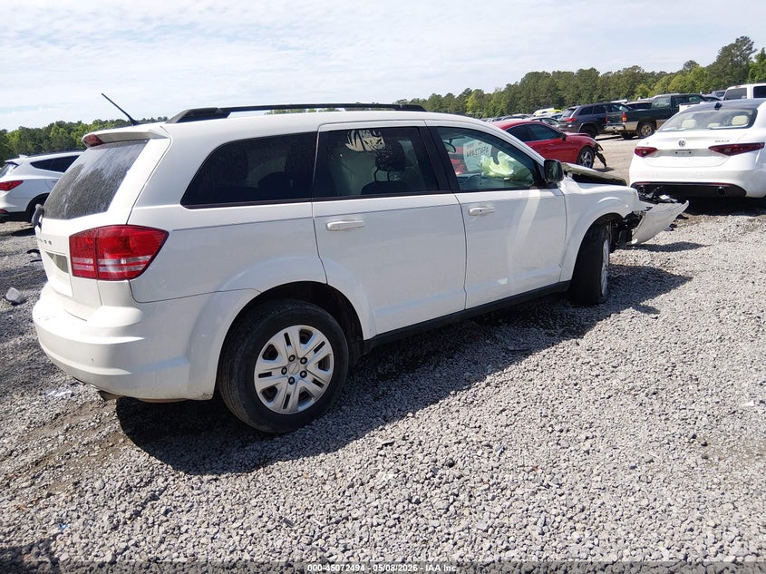 Vin: 3c4pdcab1jt310988, lot: 45570048, dodge journey se 20184