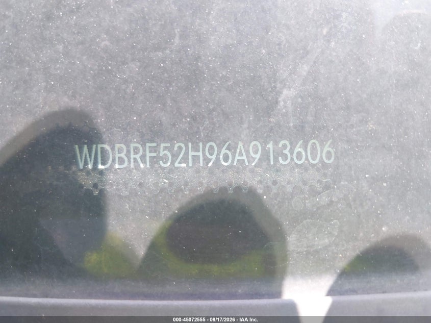 MERCEDES-BENZ C-CLASS 2006 VIN WDBRF52H96A913606