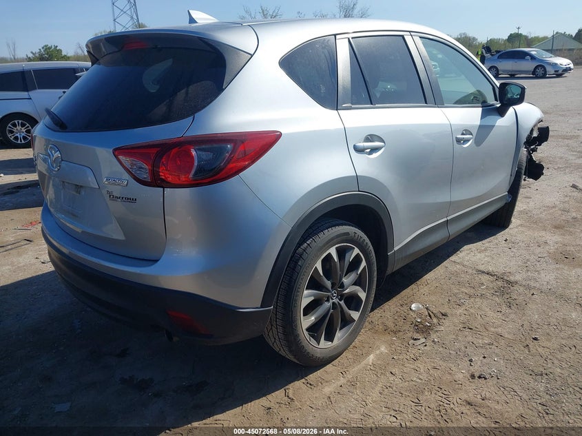 Vin: jm3ke4dy3g0642280, lot: 45570122, mazda cx-5 grand touring 20164