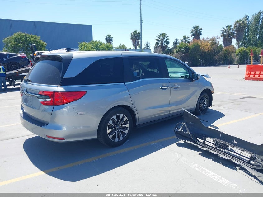 Vin: 5fnrl6h71mb019845, lot: 45570125, honda odyssey ex-l 20214